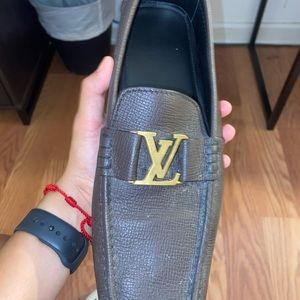 Brown Louis Vuitton Moccasins